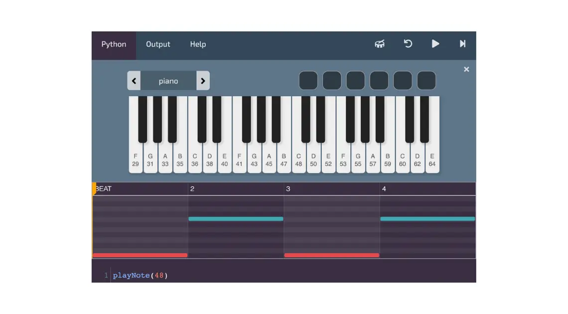Introduction to music & coding using Python hero